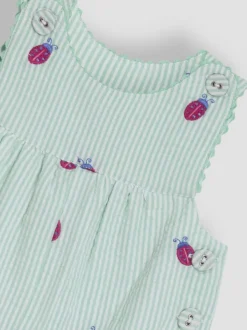 Tuinbroeken|Jojo Maman Bébé - Tuinbroek met borduursel
