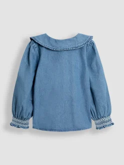Overhemden En Blouses*Jojo Maman Bébé blouse met ruchekraag