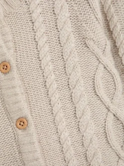 Rompertjes En Tuinbroeken*Jojo Maman Bébé Cable Knit All-In-One With Hat