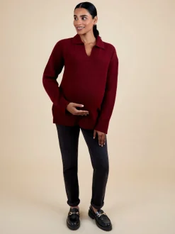 Moederschap*Jojo Maman Bébé Collared Maternity And Nursing Jumper