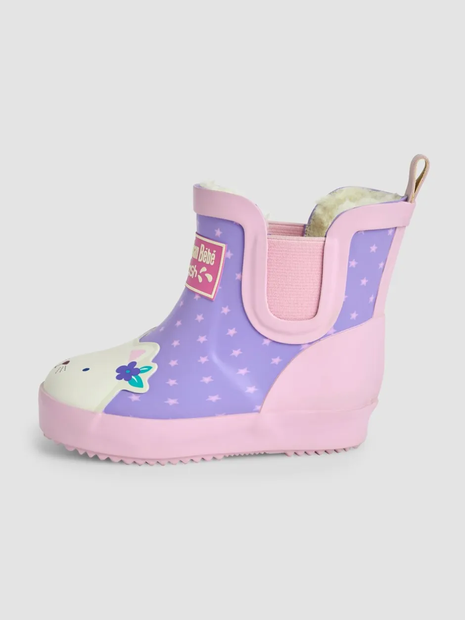 Laarzen|Jojo Maman Bébé Cosy Lined Cat Ankle Wellies