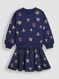 Shorts En Rokken|Jojo Maman Bébé Embroidered Sweatshirt & Skirt Set