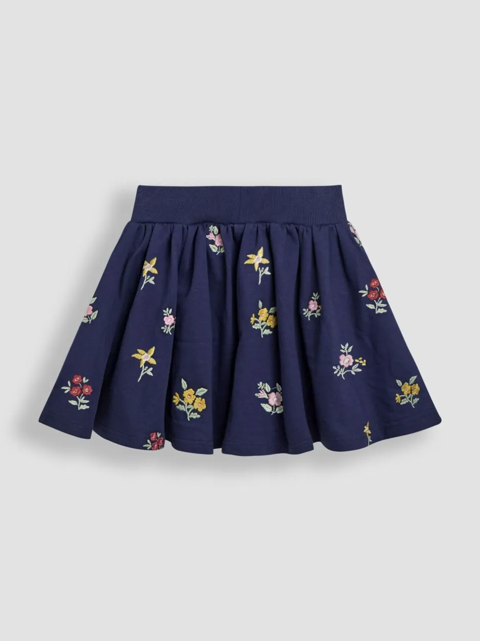 Shorts En Rokken|Jojo Maman Bébé Embroidered Sweatshirt & Skirt Set
