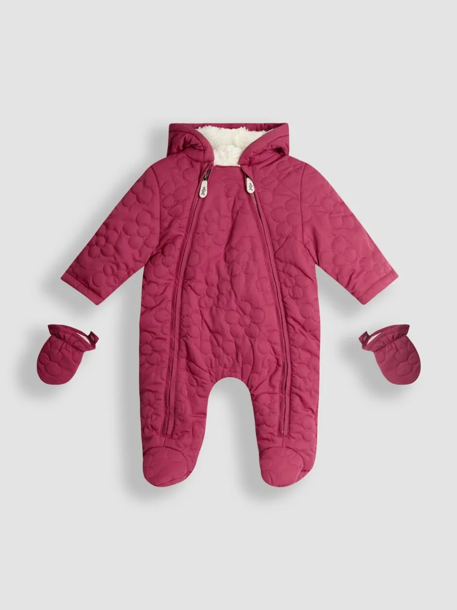 Jassen En Jacks*Jojo Maman Bébé Floral Quilted Pramsuit
