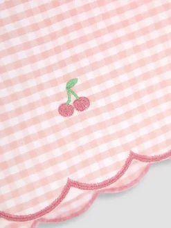 Shorts|Jojo Maman Bébé Geborduurde shorts met geschulpte zoom van 100% katoen
