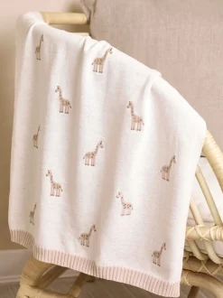Babyartikelen En Slaapzakken |Jojo Maman Bébé Giraffe Embroidered Shawl