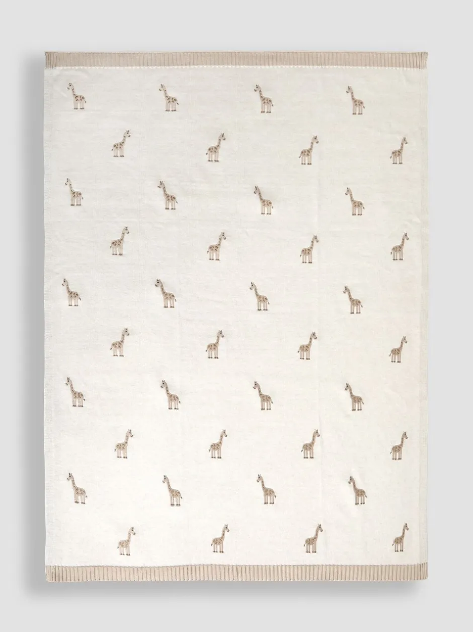 Babyartikelen En Slaapzakken |Jojo Maman Bébé Giraffe Embroidered Shawl