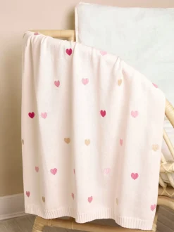 Babyartikelen En Slaapzakken |Jojo Maman Bébé Heart Embroidered Shawl
