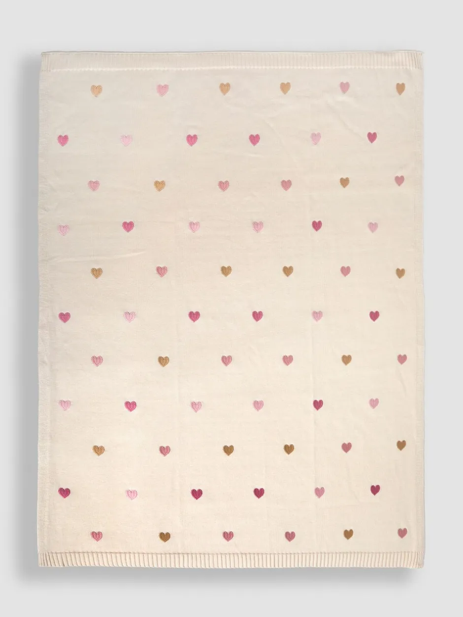 Babyartikelen En Slaapzakken |Jojo Maman Bébé Heart Embroidered Shawl