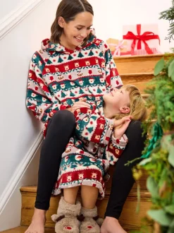 Kamerjassen*Jojo Maman Bébé Kerstmis Print Behaaglijke Deken Met capuchon