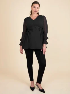 Blouses En Overhemden|Moederschap|Jojo Maman Bébé Maternity Lace Trim Blouse