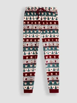 Pyjama's|Jojo Maman Bébé Men's Christmas Fair Isle Fleece Pyjama Set