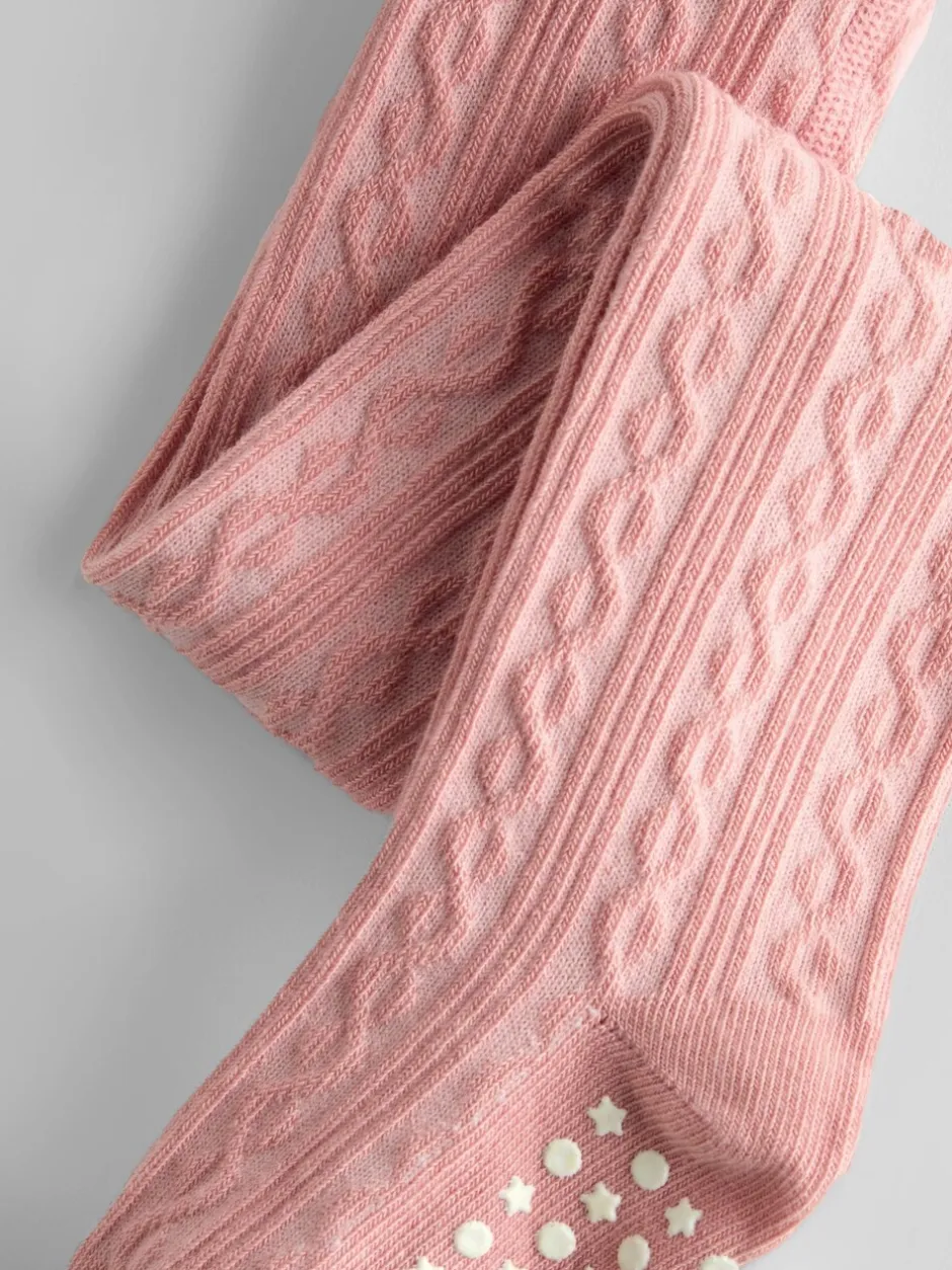 Sokken En Panty's*Jojo Maman Bébé 2-Pack Cotton Rich Cable Tights