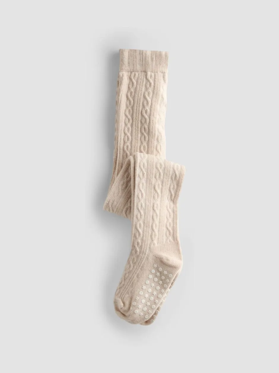 Sokken En Panty's*Jojo Maman Bébé 2-Pack Cotton Rich Cable Tights