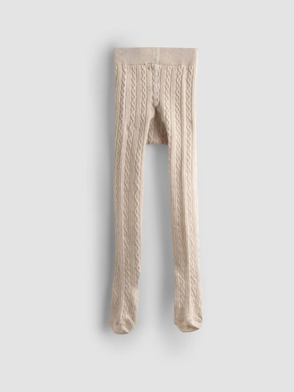 Sokken En Panty's*Jojo Maman Bébé 2-Pack Cotton Rich Cable Tights