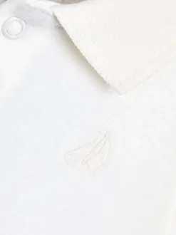 Rompertjes En Hemdjes|Rompertjes En Hemdjes*Jojo Maman Bébé 2-Pack Plain Long Sleeve Polo Shirt Bodies