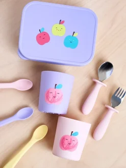 Mokken En Koppen*Jojo Maman Bébé 2-Pack Silicone Cups Apples