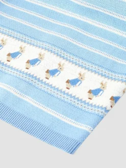 Kussentjes En Plaids|Kussentjes En Plaids|Jojo Maman Bébé Peter Rabbit™ Knitted Shawl