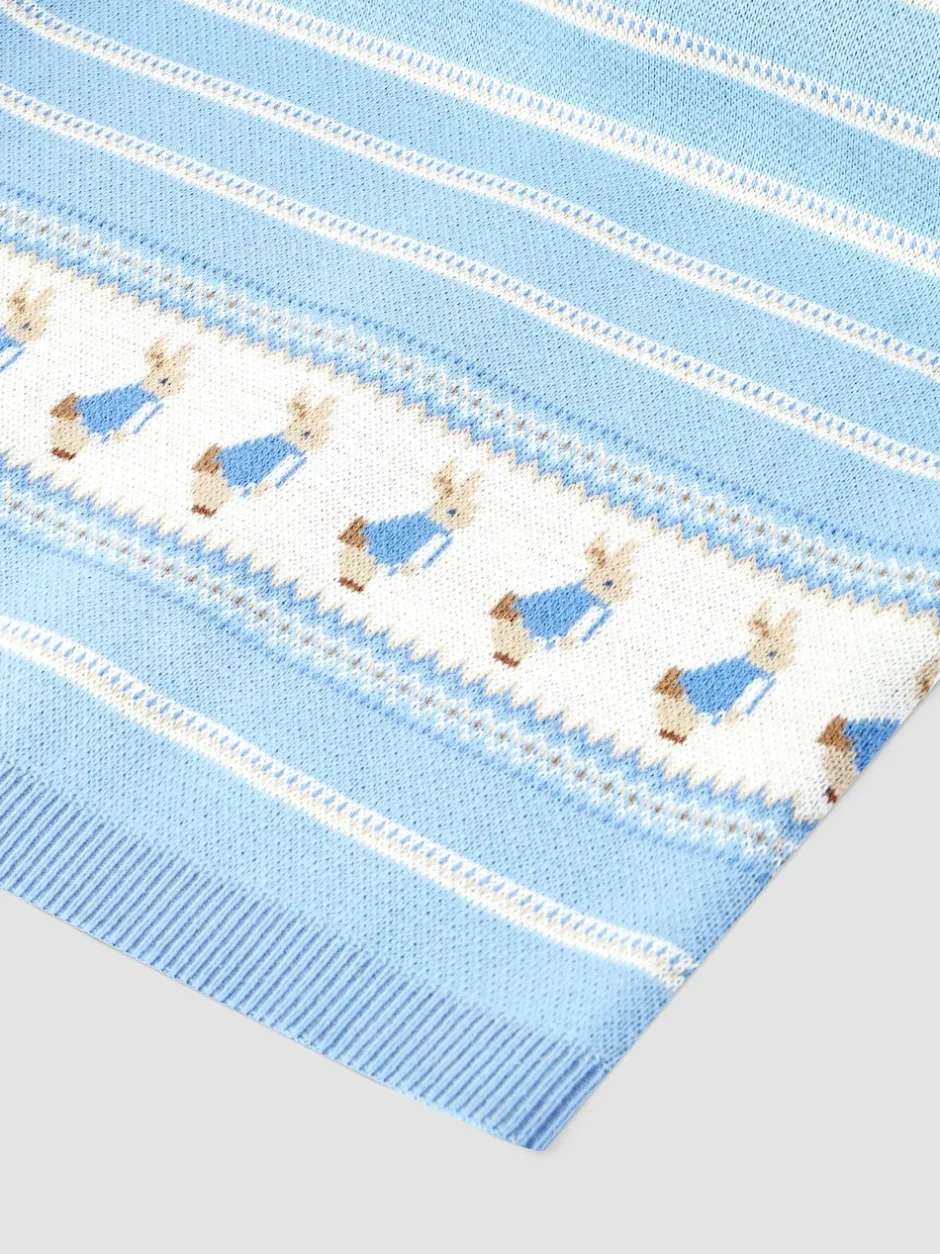 Kussentjes En Plaids|Kussentjes En Plaids|Jojo Maman Bébé Peter Rabbit™ Knitted Shawl