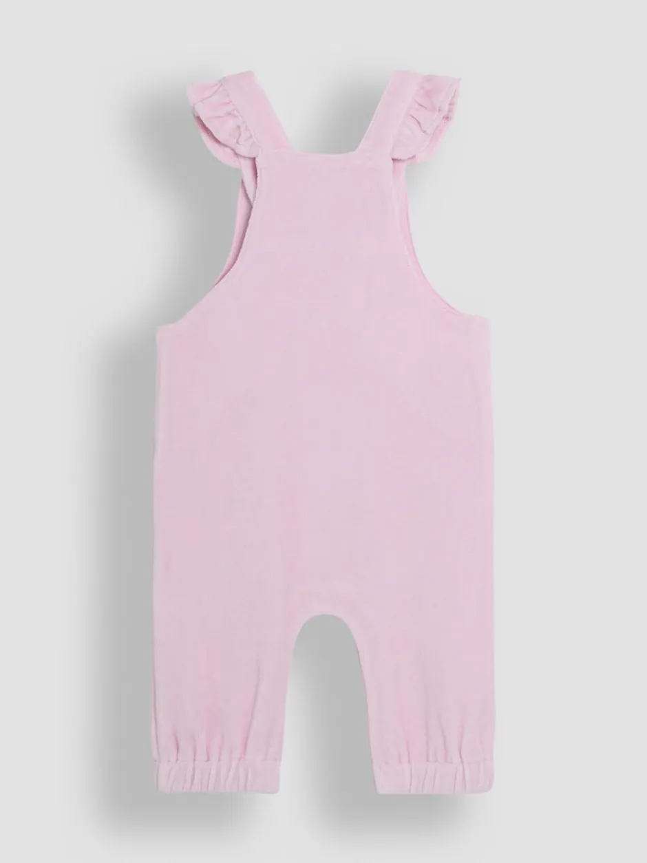 Jumpsuits En Playsuits|Jojo Maman Bébé Peter Rabbit Appliqué Velour Dungarees and Body Set