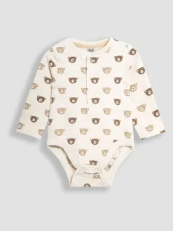 Rompertjes En Hemdjes|Rompertjes En Hemdjes|Jojo Maman Bébé Printed Bear And Appliqué Pocket Bodies 2 Pack