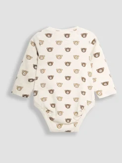 Rompertjes En Hemdjes|Rompertjes En Hemdjes|Jojo Maman Bébé Printed Bear And Appliqué Pocket Bodies 2 Pack