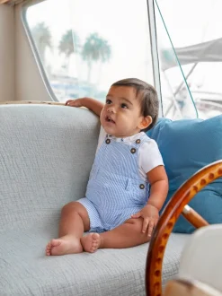 Rompertjes En Hemdjes|Jojo Maman Bébé rompertje met geborduurde kraag