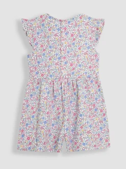 Jumpsuits En Playsuits|Jojo Maman Bébé Ruffle Shoulder Speelpakje van 100% Katoen