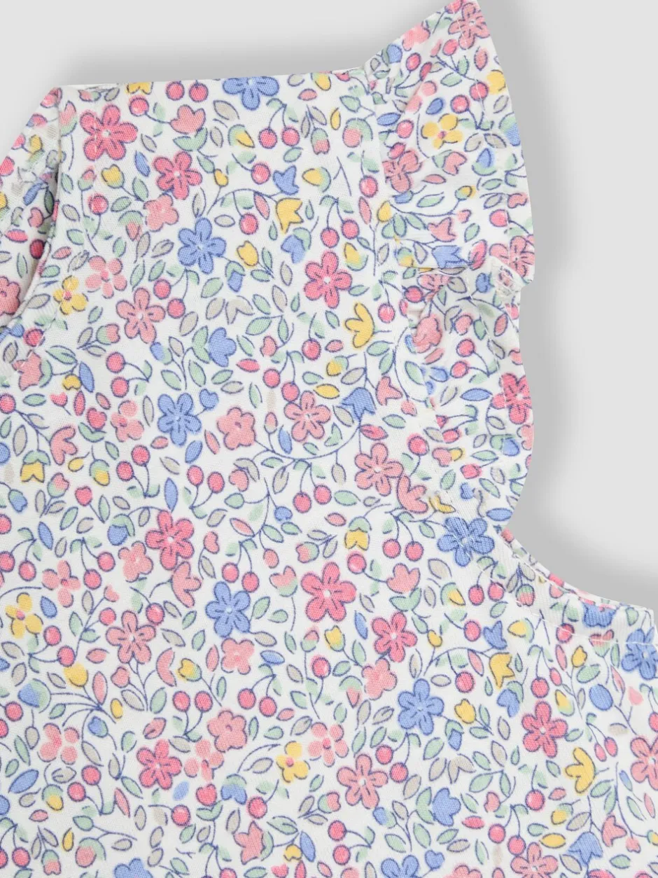 Jumpsuits En Playsuits|Jojo Maman Bébé Ruffle Shoulder Speelpakje van 100% Katoen