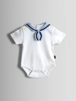 Rompertjes En Hemdjes|Rompertjes En Hemdjes*Jojo Maman Bébé Sailor Collar Bodysuit