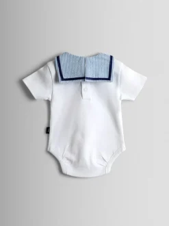 Rompertjes En Hemdjes|Rompertjes En Hemdjes*Jojo Maman Bébé Sailor Collar Bodysuit