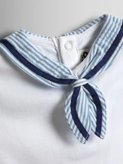 Rompertjes En Hemdjes|Rompertjes En Hemdjes*Jojo Maman Bébé Sailor Collar Bodysuit