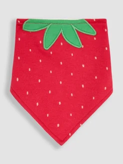 Slabbetjes*Jojo Maman Bébé Strawberry Dribble Bibs 2 Pack