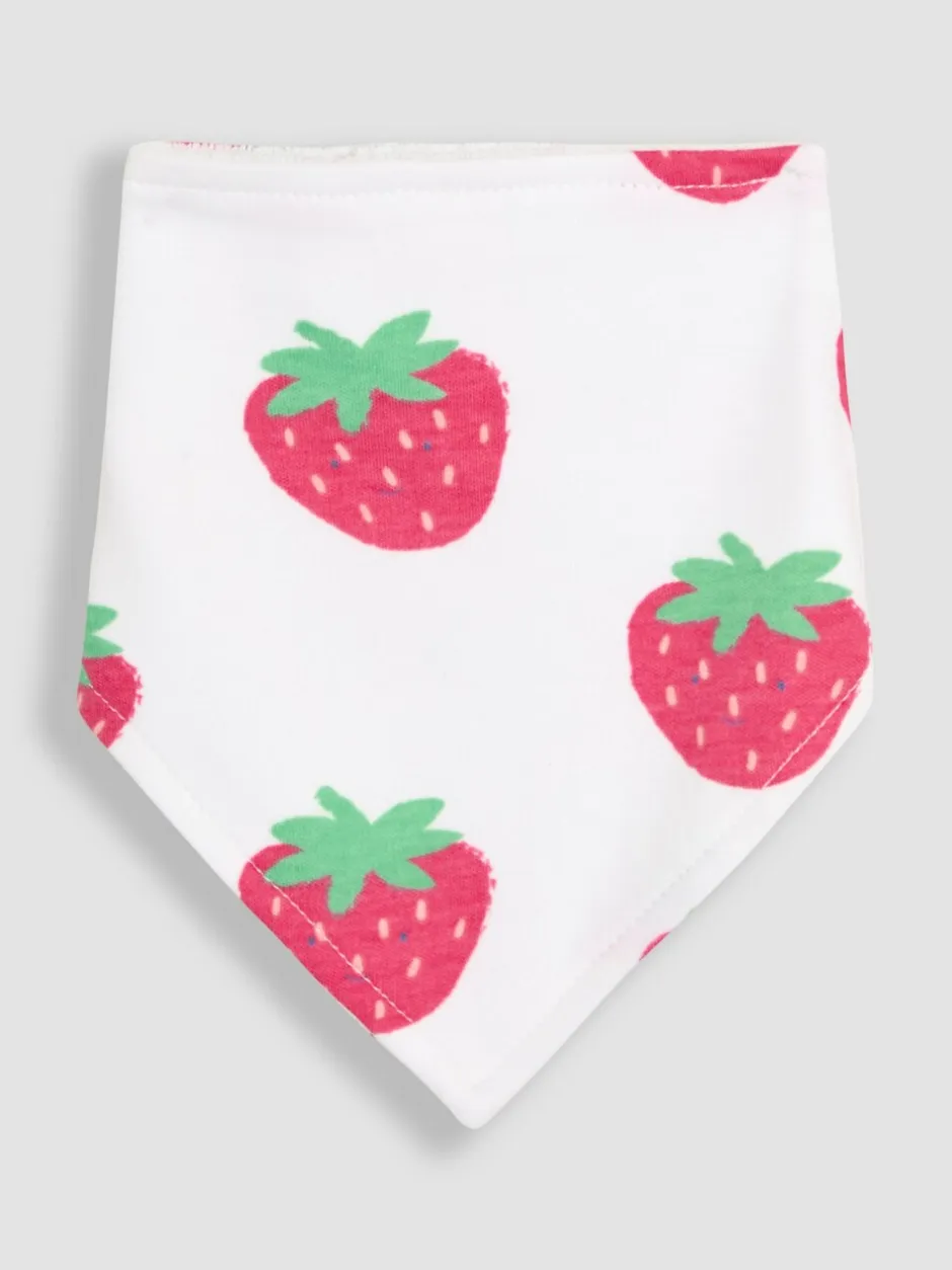 Slabbetjes*Jojo Maman Bébé Strawberry Dribble Bibs 2 Pack