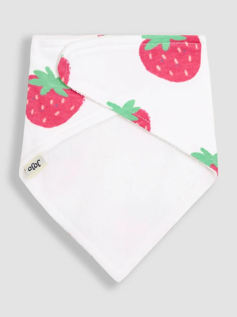 Slabbetjes*Jojo Maman Bébé Strawberry Dribble Bibs 2 Pack