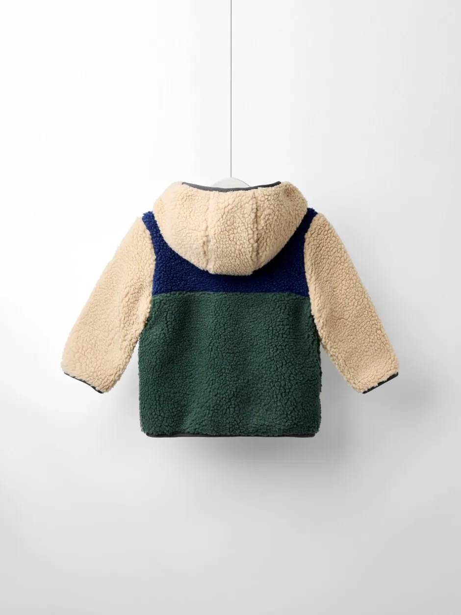 Jassen, Jacks En Kinderwagenpakjes|Jassen En Jacks|Jojo Maman Bébé Teddy Fleece Jas met Applicatie