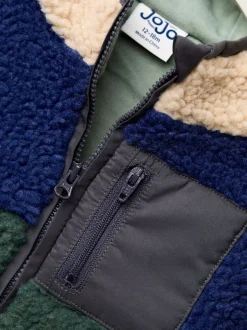 Jassen, Jacks En Kinderwagenpakjes|Jassen En Jacks|Jojo Maman Bébé Teddy Fleece Jas met Applicatie
