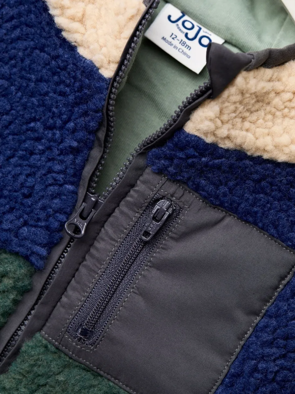 Jassen, Jacks En Kinderwagenpakjes|Jassen En Jacks|Jojo Maman Bébé Teddy Fleece Jas met Applicatie
