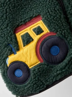 Jassen, Jacks En Kinderwagenpakjes|Jassen En Jacks|Jojo Maman Bébé Teddy Fleece Jas met Applicatie
