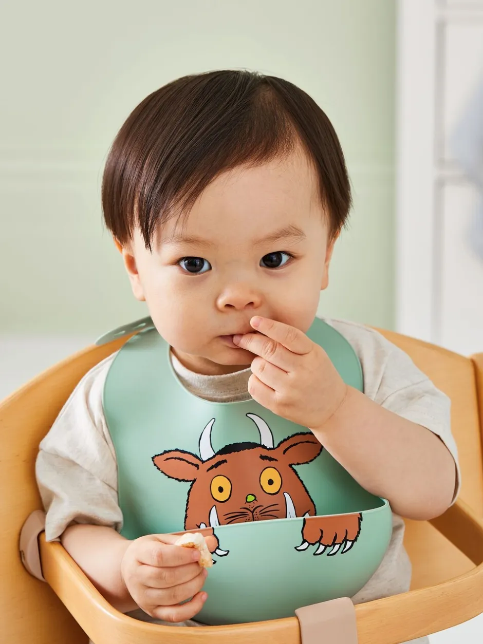 Slabbetjes|Jojo Maman Bébé The Gruffalo 2-Pack Silicone Bib Set