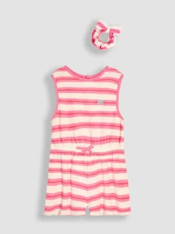 Jumpsuits En Playsuits|Jojo Maman Bébé Towelling Sunsuit & Scrunchie