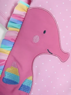 Badkleding|Jojo Maman Bébé zonbeschermend pak met applicatie