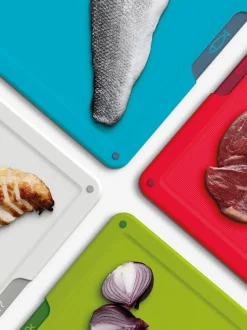 Joseph Joseph|Joseph Joseph - 4-delige meerkleurige folioset van grote snijplanken met logo
