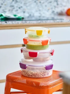 Joseph Joseph|Keukenopslag*Joseph Joseph 4 Piece Multisize Nest Lock Round Containers Set
