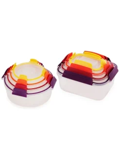 Joseph Joseph|Keukenopslag|Joseph Joseph 8 Piece Nest Lock Round & Rectangle Multi Containers sets