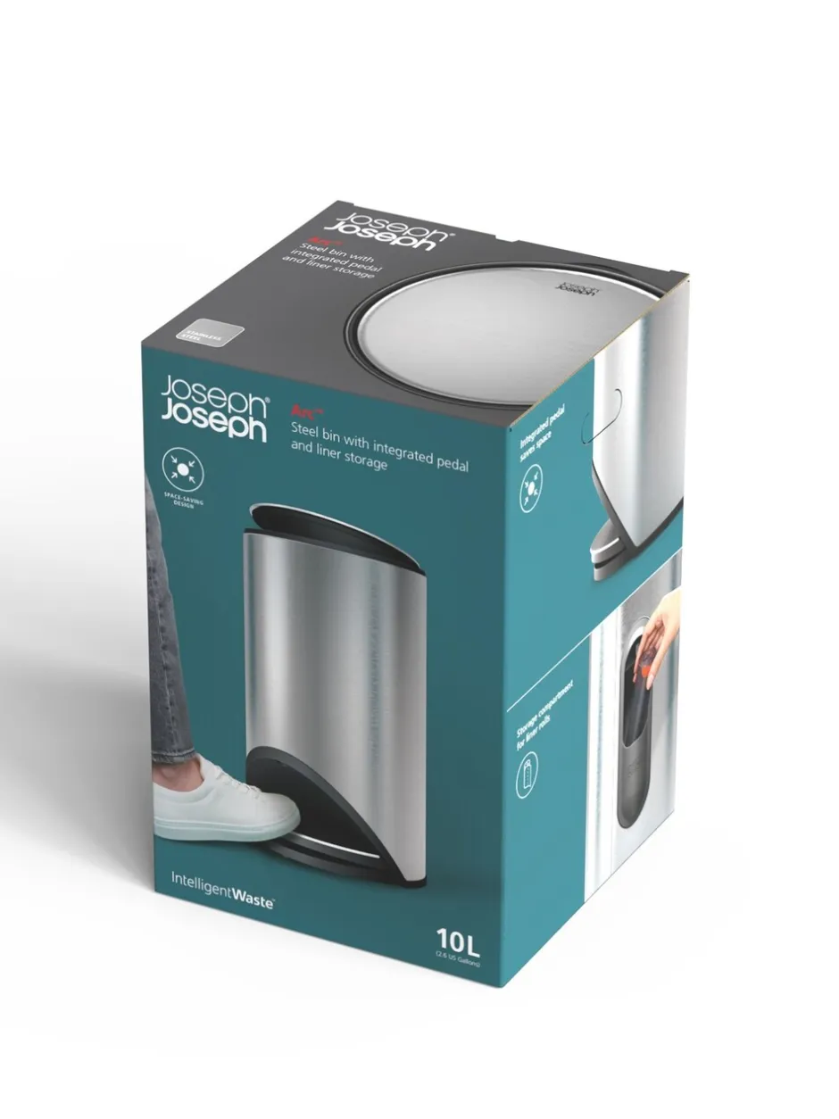 Joseph Joseph|Joseph Joseph Arc 10-Litre Slimline Pedal Bin with Liner Pocket