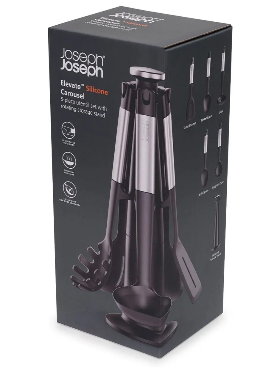 Joseph Joseph*Joseph Joseph Elevate siliconen en stalen carrousel set van 5 stuks