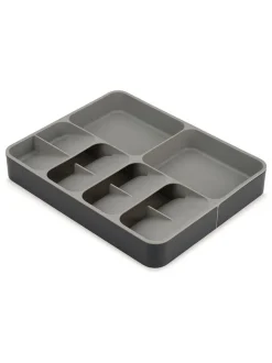 Joseph Joseph|Keukenopslag|Joseph Joseph grijze Drawer Store uitschuifbare bestekbak