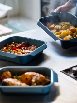 Joseph Joseph|Joseph Joseph Nest™ Oven Non Stick 3 Piece Roasting Tray Set