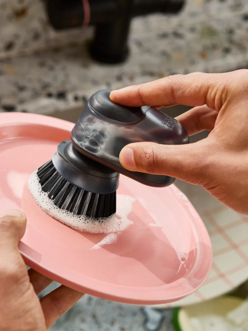 Joseph Joseph*Joseph Joseph Sinktech Soap-Disp Palm Brush With Stand